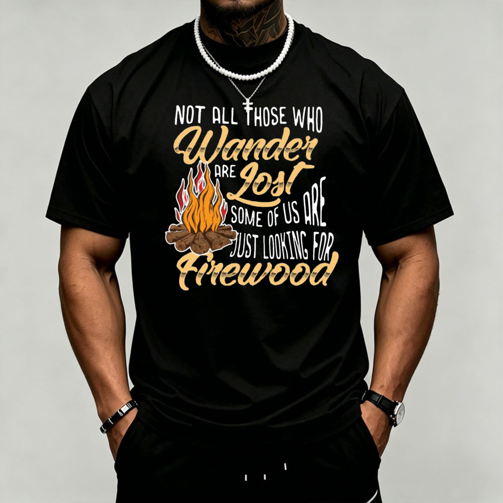 Outdoor Adventure Quotes - T-shirt pour homme avec impression graphique