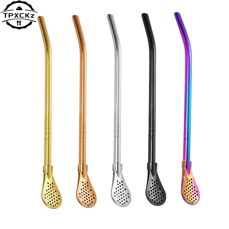 Water Filter Straw - Pailles à Thé Colorées en Acier