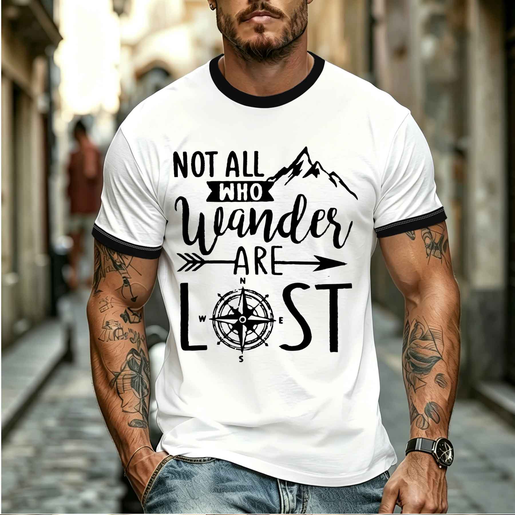 Nouveau modèle 2026 – T-shirt  - Outdoor Adventure Quotes avis et prix