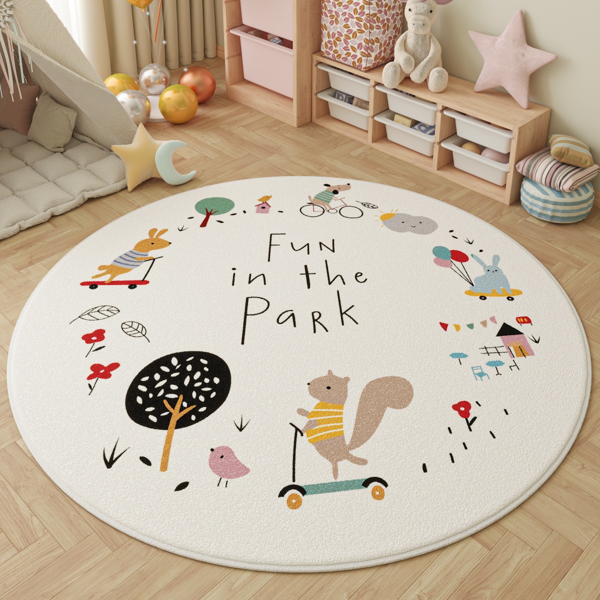 Tapis rond pour enfants Fun in - Outdoor Adventure With Kids avis et prix