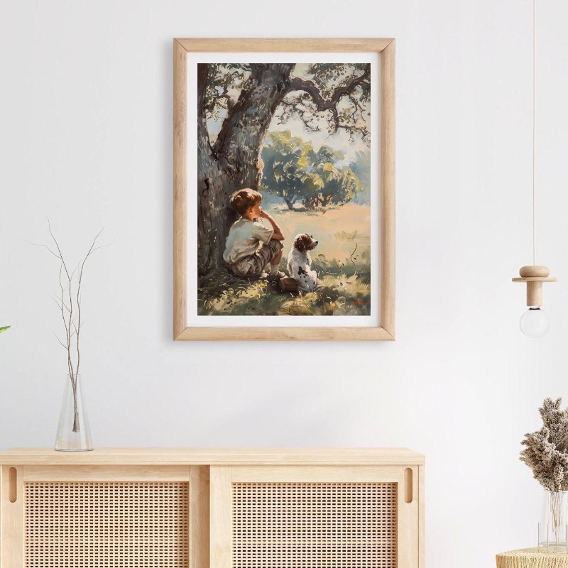 Affiche d'art Vintage pour cha - Outdoor Adventure With Kids avis et prix