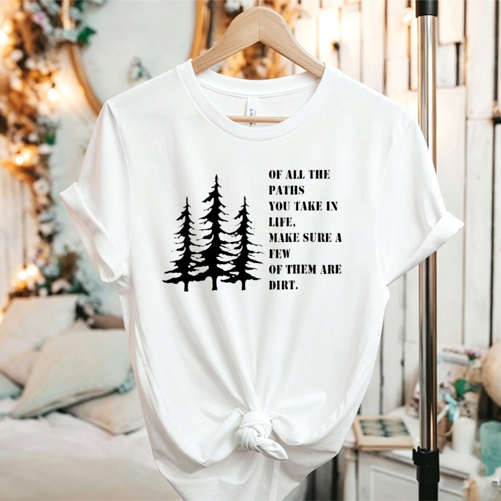T-shirt graphique unisexe en c - Outdoor Adventure Quotes avis et prix