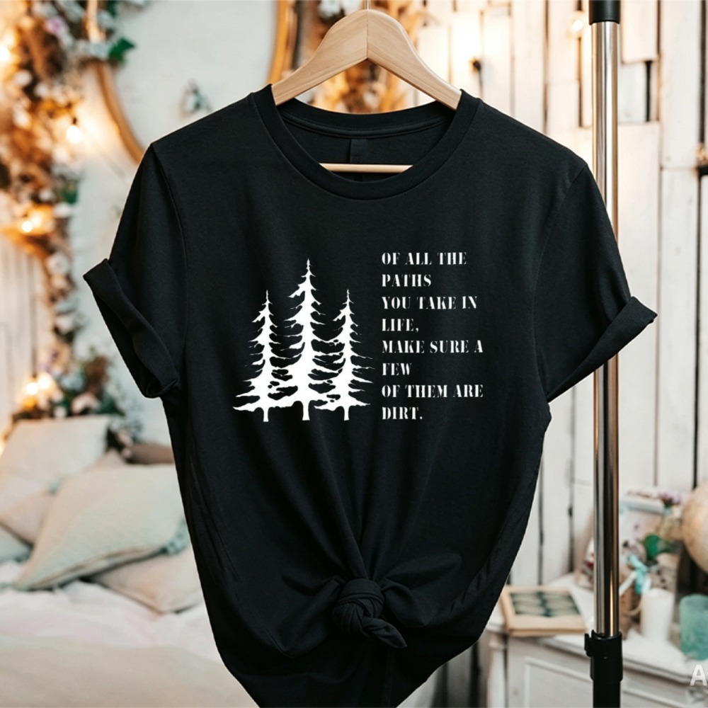 T-shirt graphique unisexe en c - Outdoor Adventure Quotes avis et prix