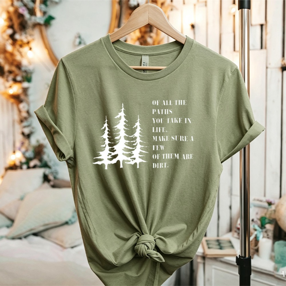 T-shirt graphique unisexe en c - Outdoor Adventure Quotes avis et prix