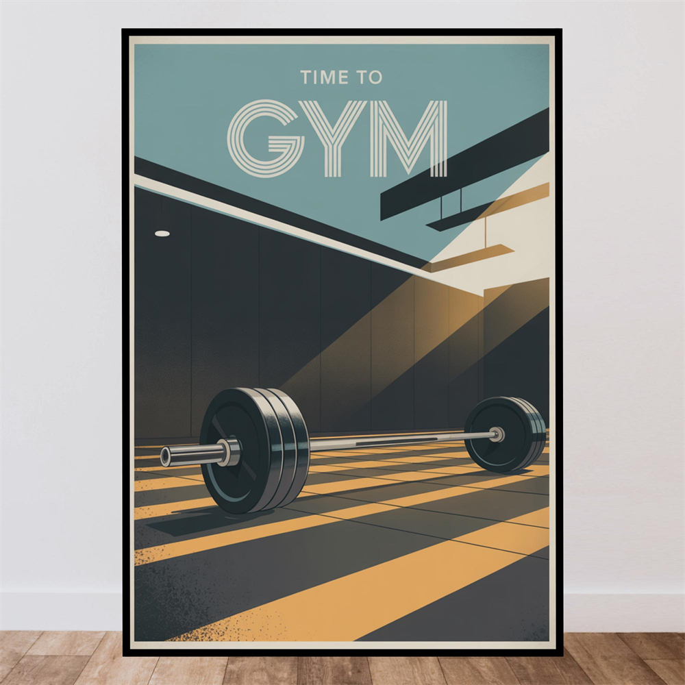 Affiche « Time To Gym » pour l - Outdoor Adventure Quotes avis et prix