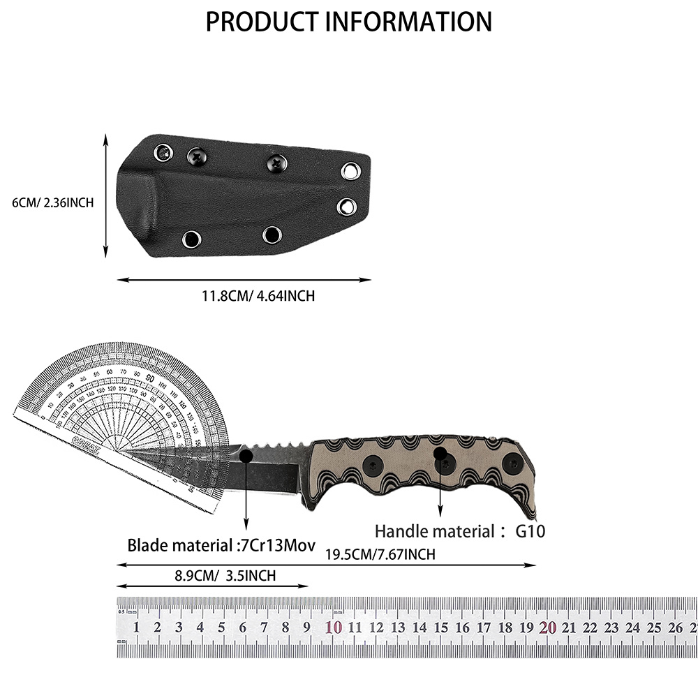 007 Couteau fixe portable pour - Outdoor Adventure Activities avis et prix