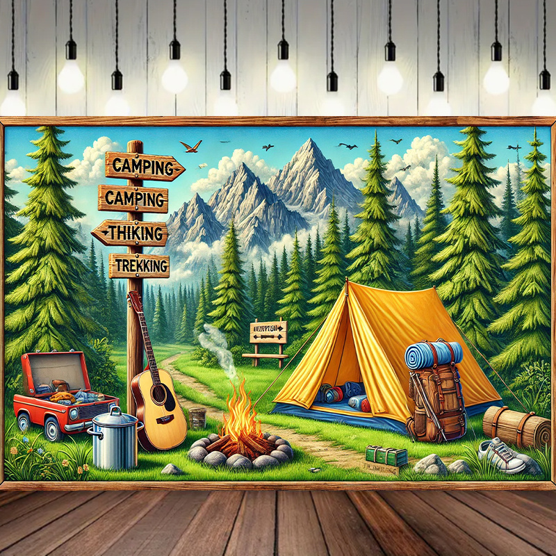 1 fond d'aventure de camping e - Outdoor Adventure Background avis et prix