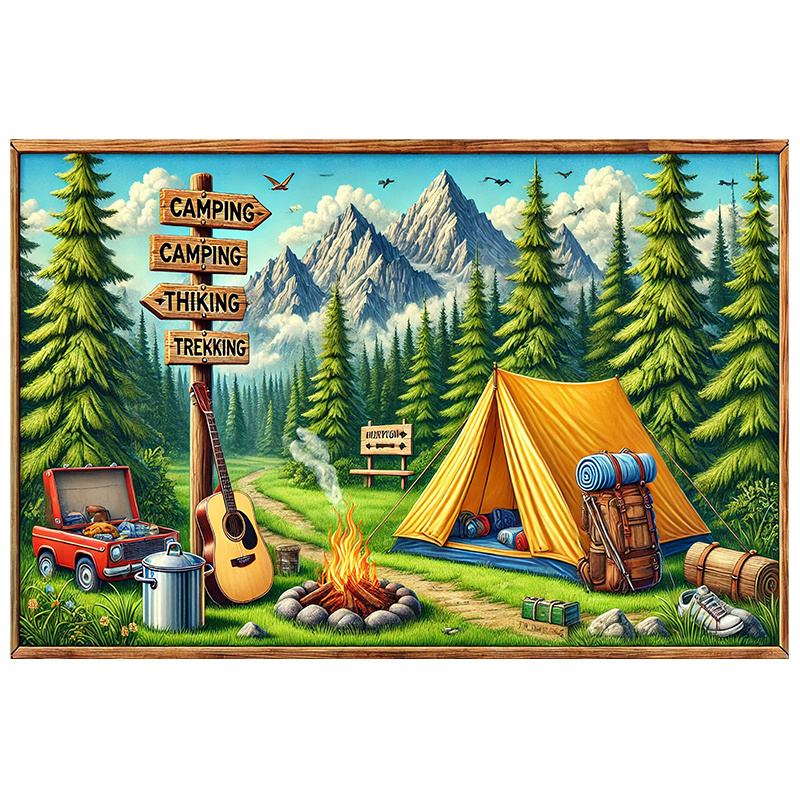 1 fond d'aventure de camping e - Outdoor Adventure Background avis et prix