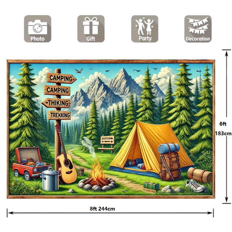 1 fond d'aventure de camping e - Outdoor Adventure Background avis et prix