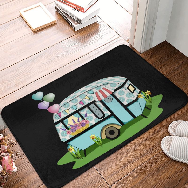 Happy Camper-Tapis Polymères A - Outdoor Adventure Quotes avis et prix
