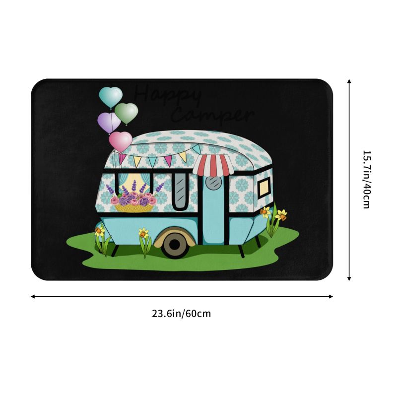 Happy Camper-Tapis Polymères A - Outdoor Adventure Quotes avis et prix